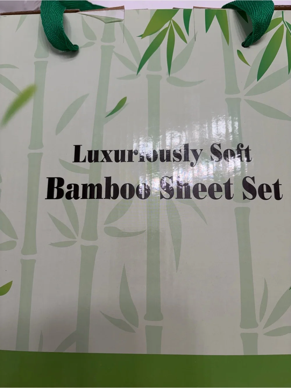 Luxuriously Soft Bambou Sheet Set Soft Sage Green Bedding Set NIB